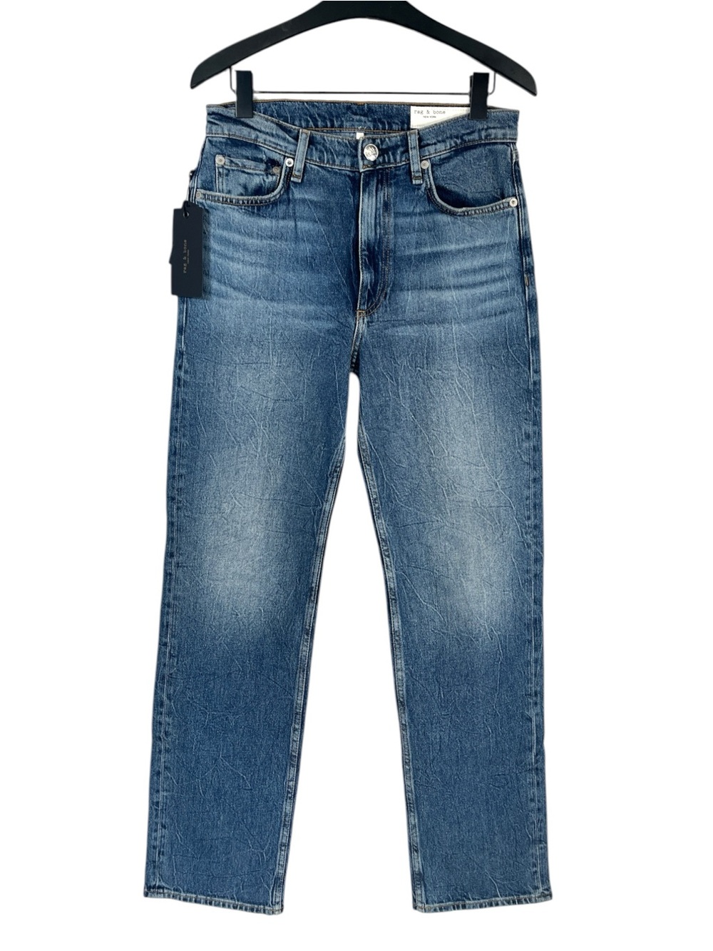 NWT Rag & Bone Harlow Midrise Straight Jean size 28 in Kendra Wash - Picture 4 of 10